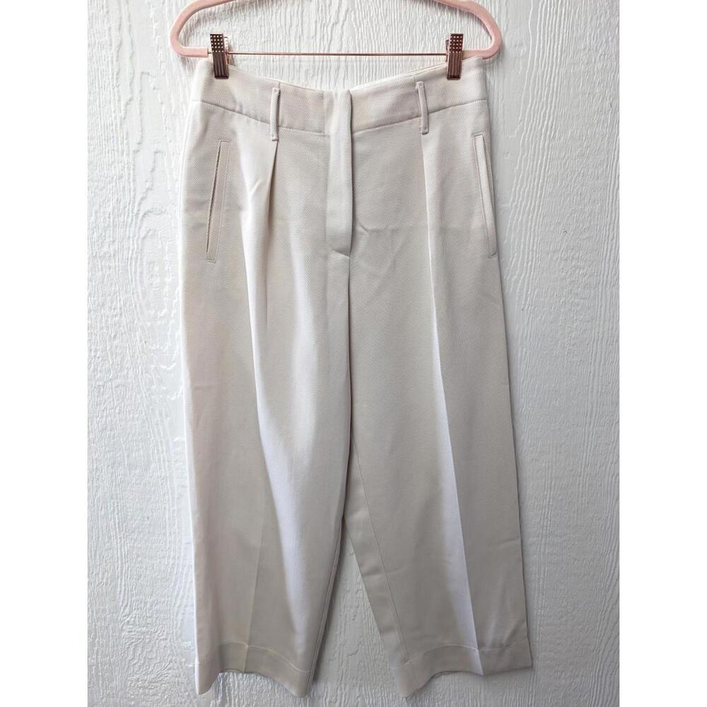 Forte Forte 100% Virgin Wool Cropped Pants Trousers Quiet Luxury Size 0 US2
